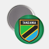 Aimant Drapeau de Tanzanie (Recto/Verso)
