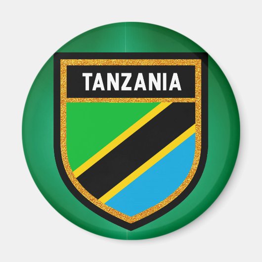 Aimant Drapeau de Tanzanie (Devant)
