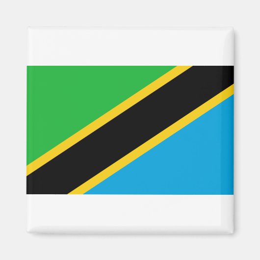Aimant Drapeau de Tanzanie (Devant)