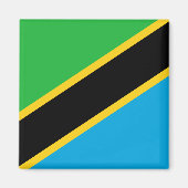 Aimant Drapeau de Tanzanie (Devant)