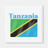 Aimant Drapeau de Tanzanie (Devant)