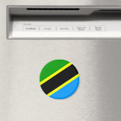Aimant Drapeau de Tanzanie (In Situ (Lave-vaisselle))