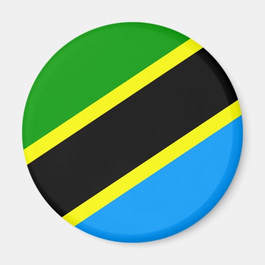 Aimant Drapeau de Tanzanie (Devant)