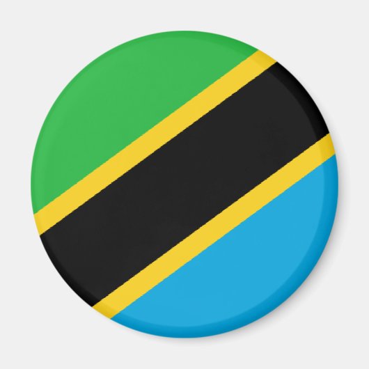 Aimant Drapeau de Tanzanie (Devant)
