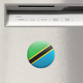 Aimant Drapeau de Tanzanie (In Situ (Lave-vaisselle))