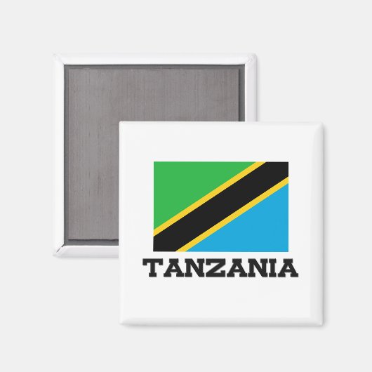 Aimant Drapeau de Tanzanie (Recto/Verso)