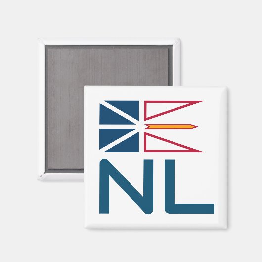 Aimant Drapeau de Terre-Neuve-et-Labrador (Recto/Verso)