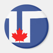 Aimant Drapeau de Toronto (Ontario) (Devant)