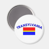 Aimant Drapeau de Transylvanie (avec inscription) (Recto/Verso)