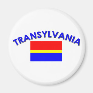 Aimant Drapeau de Transylvanie (avec inscription)