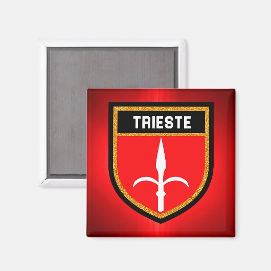 Aimant Drapeau de Trieste (Recto/Verso)