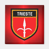 Aimant Drapeau de Trieste (Devant)