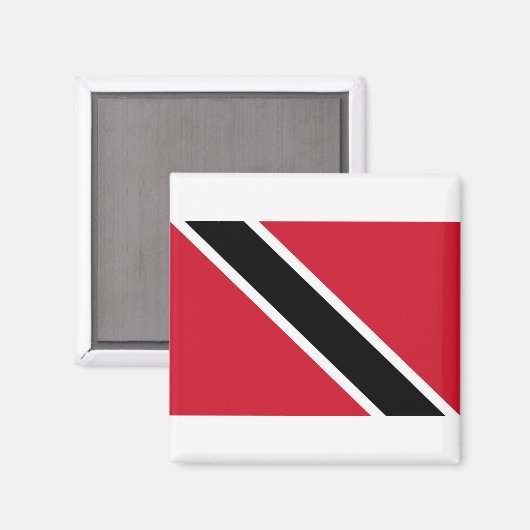 Aimant Drapeau de Trinité-et-Tobago (Recto/Verso)