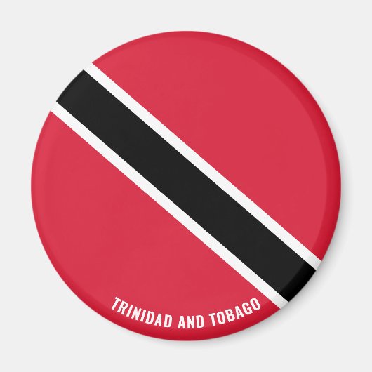 Aimant Drapeau de Trinité-et-Tobago Charme patriotique (Devant)
