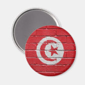 Aimant Drapeau de Tunisie (Recto/Verso)