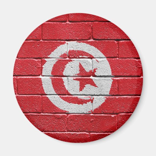 Aimant Drapeau de Tunisie (Devant)