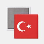 Aimant Drapeau de Turquie (Recto/Verso)