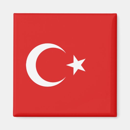 Aimant Drapeau de Turquie (Devant)