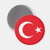 Aimant Drapeau de Turquie (Recto/Verso)