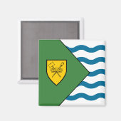 Aimant Drapeau de Vancouver (Colombie-Britannique, Canada (Recto/Verso)