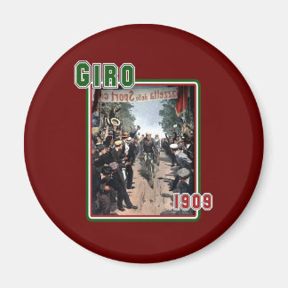 Aimant Drapeau de vélo Giro 1909 Italie Retro Art Vintage