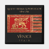 Aimant Drapeau de Venise, Italie (Devant)
