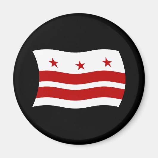 Aimant Drapeau de Washington D.C. (Devant)