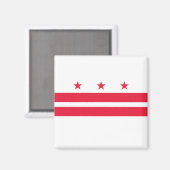 Aimant Drapeau de Washington D.C. (District de Columbia) (Recto/Verso)