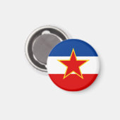 Aimant Drapeau de Yougoslavie (Recto/Verso)