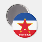 Aimant Drapeau de Yougoslavie (Recto/Verso)