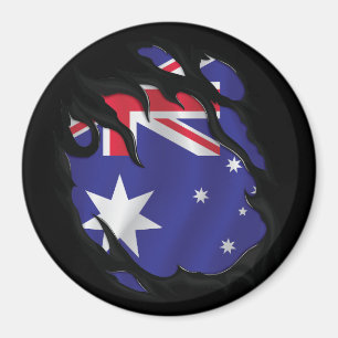 Aimant Drapeau déchiré d'Australie