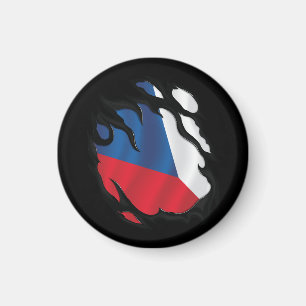 Aimant Drapeau déchiré de la République tchèque