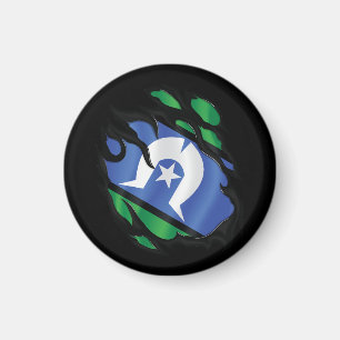 Aimant Drapeau déchiré des îles du détroit de Torres