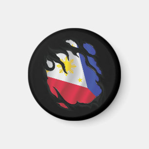 Aimant Drapeau déchiré des Philippines