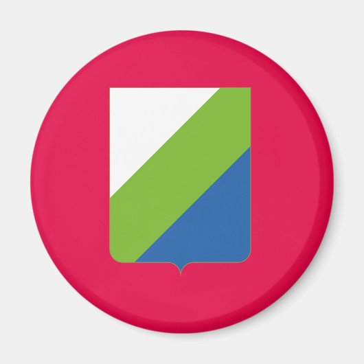 Aimant Drapeau des Abruzzes Italie symbole italia (Devant)