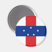Aimant Drapeau des Antilles néerlandaises (Recto/Verso)
