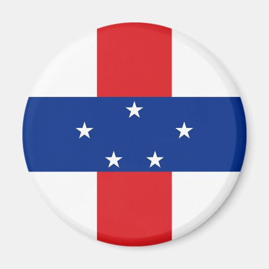 Aimant Drapeau des Antilles néerlandaises (Devant)