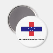 Aimant Drapeau des Antilles Pays-Bas (Recto/Verso)