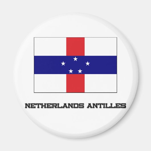Aimant Drapeau des Antilles Pays-Bas (Devant)