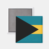 Aimant Drapeau des Bahamas (Recto/Verso)
