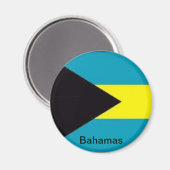 Aimant Drapeau des Bahamas (Recto/Verso)