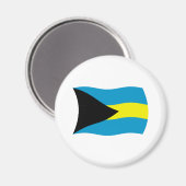 Aimant Drapeau des Bahamas (Recto/Verso)