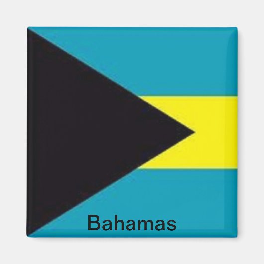 Aimant Drapeau des Bahamas (Devant)