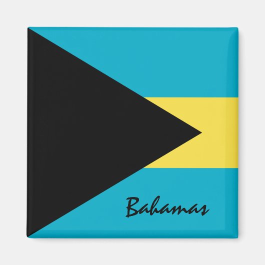 Aimant Drapeau des Bahamas & Amérique du Nord Vacances/sp (Devant)