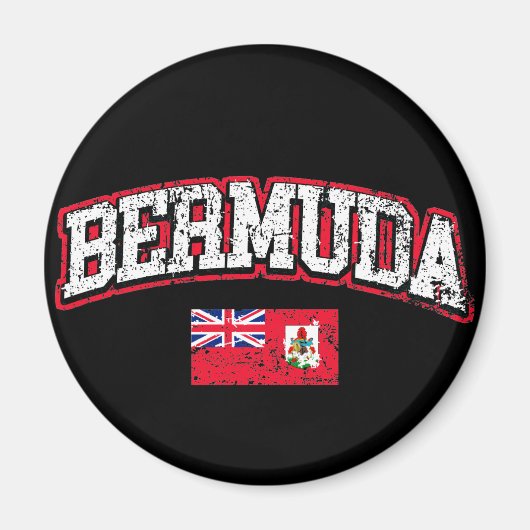 Aimant Drapeau des Bermudes (Devant)