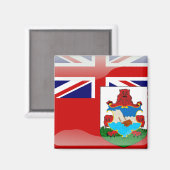 Aimant Drapeau des Bermudes (Recto/Verso)