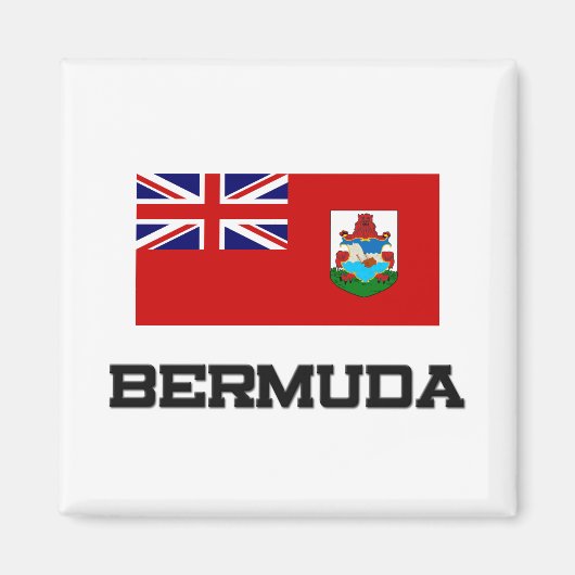 Aimant Drapeau des Bermudes (Devant)