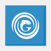 Aimant Drapeau des Canadiens gaéliques (Devant)