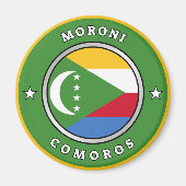 Aimant Drapeau des Comores (Devant)
