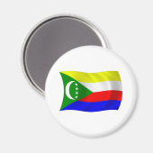 Aimant Drapeau des Comores (Recto/Verso)